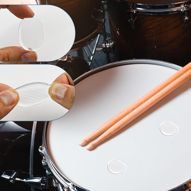 Dirvcp 30 Pcs Professional Drum Silencer Pads - Gel-Based Sound Dampeners for Cymbals Drums and Percussion Instruments - Image 4